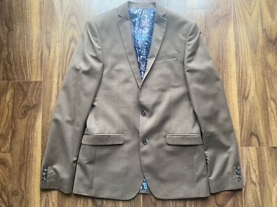 Ben Sherman ''The British Sound'' Anzug Gr. 38R W32 L33 Khaki Grün Neu ohne Etikett UVP 179£