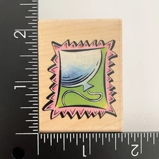 Rubber Stampede Birthday Balloon A2531D Wood Mounted Rubber Stamp