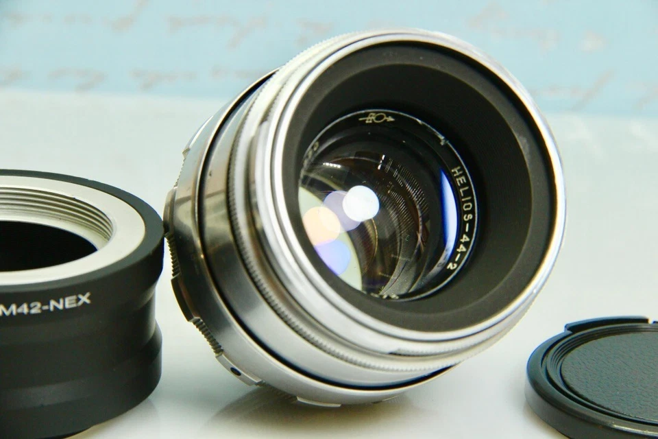 Soviet Lens Helios-44-2 58mm f./ 2 M42 Silver + Sony E NEX for E-mount cameras - Image 2 of 4
