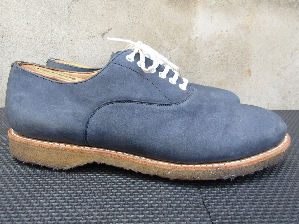 Zapato Church's Deuce Oxfords de cuero azul nuback para hombre talla UK 6 | US 7 Foto 2 de 4