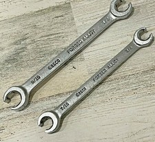Easco Usa Flare Nut Line Wrench Tool 38 X 716 12 X 916 Set 60118 60114 Nos