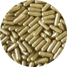 DR T&T Size 0 Empty Gelatine pearl gold Capsules EU product