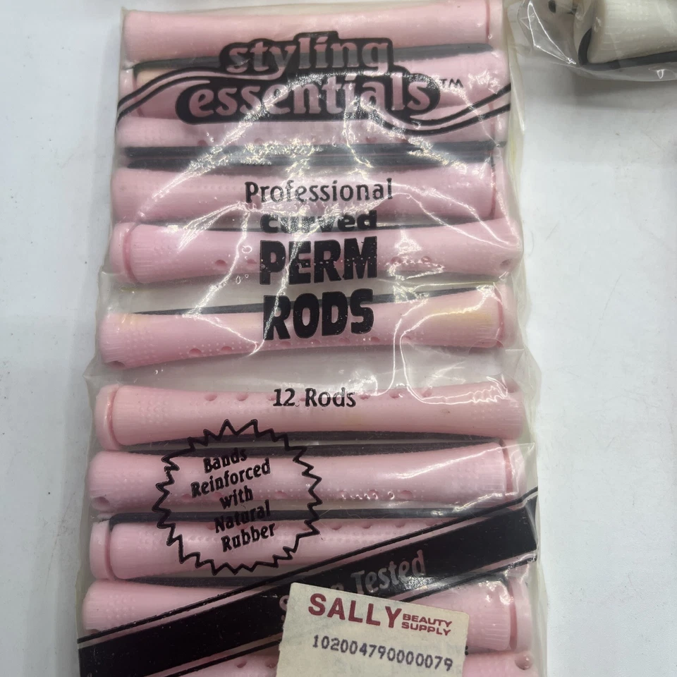 LOTE 340+ varillas permanentes tapas elásticas y varillas oscilantes tamaños mixtos lote rizadores Foto 2 de 4