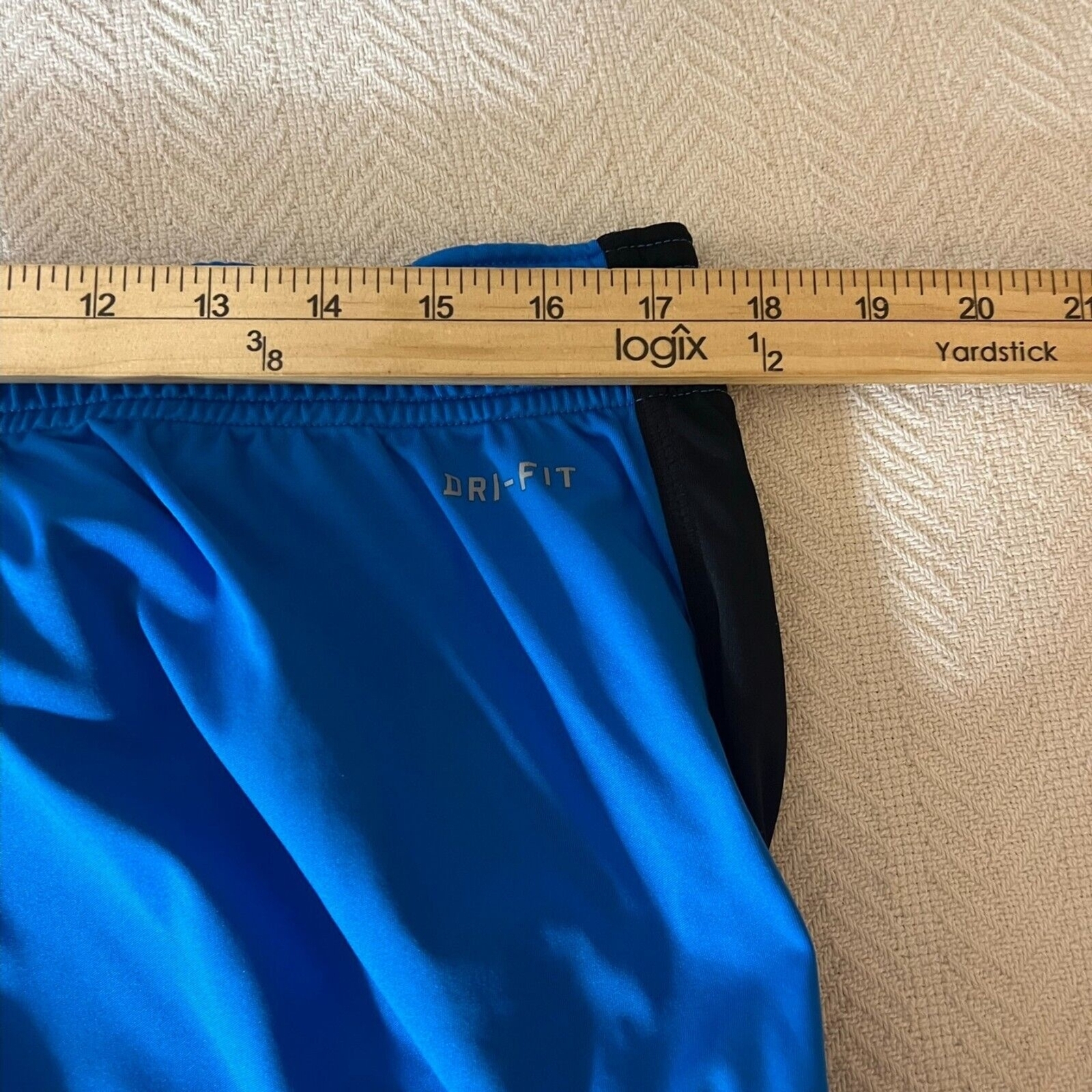 Nike Baggy Basketball Shorts Men XL Blue Dri Fit Elas… Gem