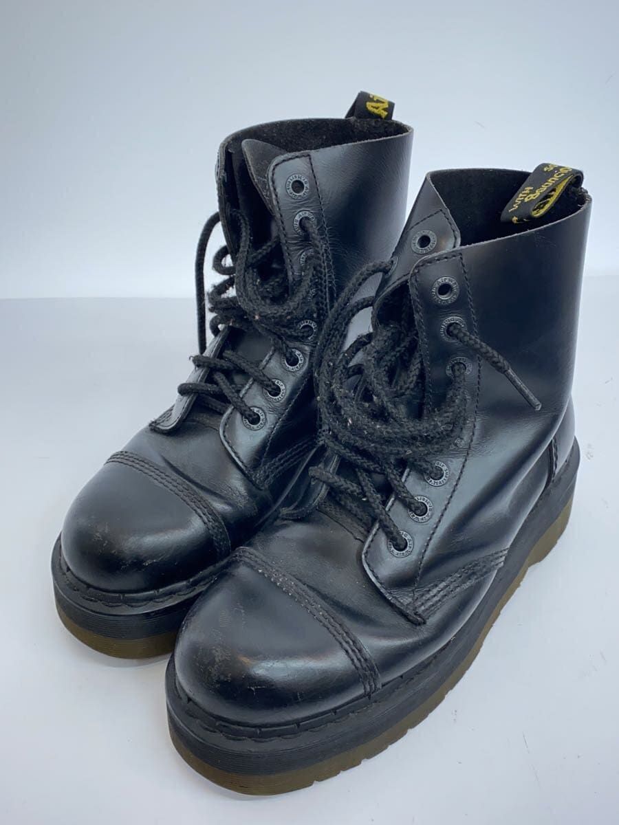 Dr.Martens UK7 Black Leather Lace Up Boots Used | eBay