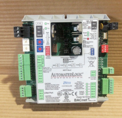 AUTOMATED LOGIC ZN551 CONTROLLER ENCLOSED ENERGY MANAGEMENT EQUIPMENT FIRE ALARM