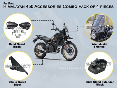 Passend für Royal Enfield New Himalayan 450, 4-teiliges Zubehör-Kombipaket CP-20