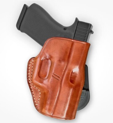 Fits Glokk 43X Subcompact 9mm 3.41 BBL Paddle Holster Open Top #1491# RH