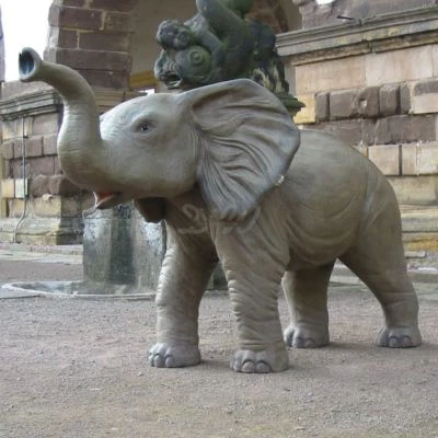 BABY ELEFANT 190 cm lebensgroß Deko Garten Tier Figur Zoo Zirkus Statue AFRIKA