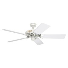Hunter Fan 52 inch Casual White Outdoor Ceiling Fan with Pull Chain and 4 Blades