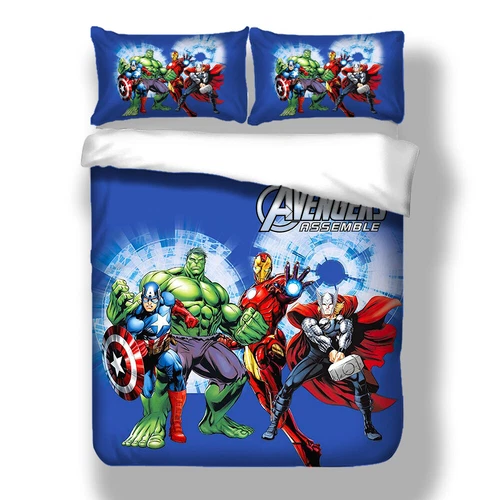 Avengers Marvel Quilt Cover Duvet Cover Bedspread Bedding Set Single King Size - Picture 3 of 14