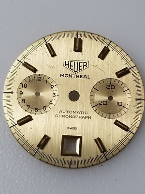 Vintage Heuer Montreal Dial Cal 12 Used Wrist Watch