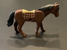 Playmobil Pferd braun mit Satteldecke aus 5935 DOME