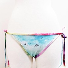 NEW WILDFOX Swim Space Cadet Reversible Classic String Bikini Bottom- 60 OFF