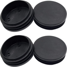 4 Tapones De Plastico Redondos De 76 Mm 3 Pulgadas , Tapa De Extremo Redond...