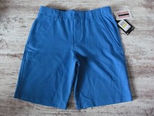 NEW UNDER ARMOUR Boys Golf Short YMD Youth Medium Blue Polyester Shorts MSRP 40