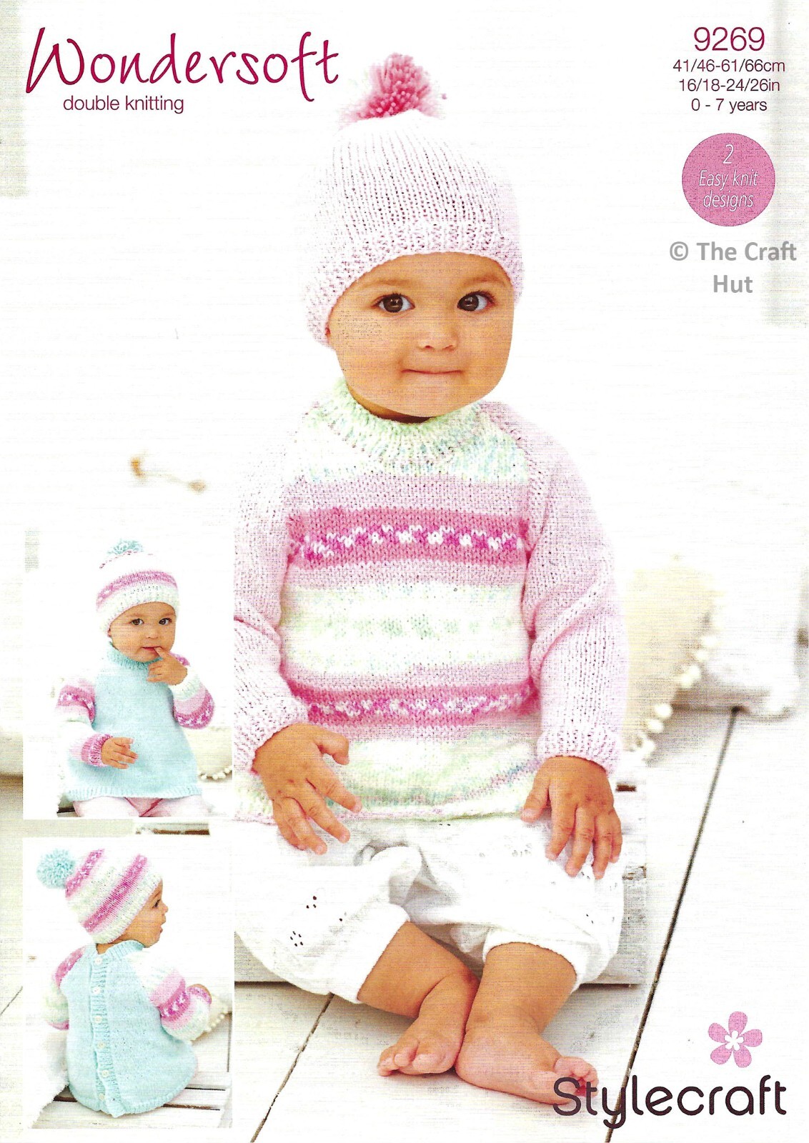 Hand Knitting PATTERN ONLY Stylecraft Baby Toddler Child Tunics & Hat 9269 New