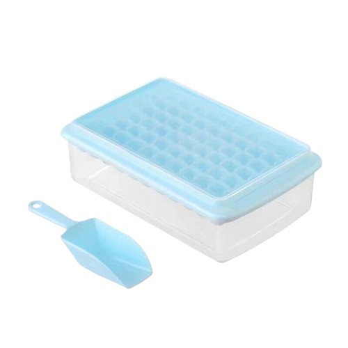 Ice Cube Tray, 77-Panel Food-Grade Ice Cube Mold, With Storage Box*Q - Photo 3/13