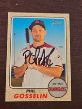 2017 Topps Heritage PHIL GOSSELIN Diamondbacks In-Person Signed Autographed AUTO