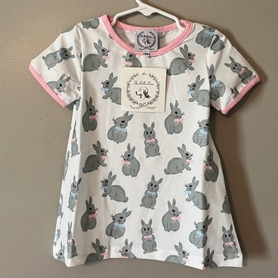 New! The Bella Bean Polly  Dress in Broad Street Bunnies Size 12 Months NWT