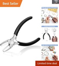 Nylon Jaw Pliers for Jewelry Making   Flat Nose, 5.12in Ergonomic Grip