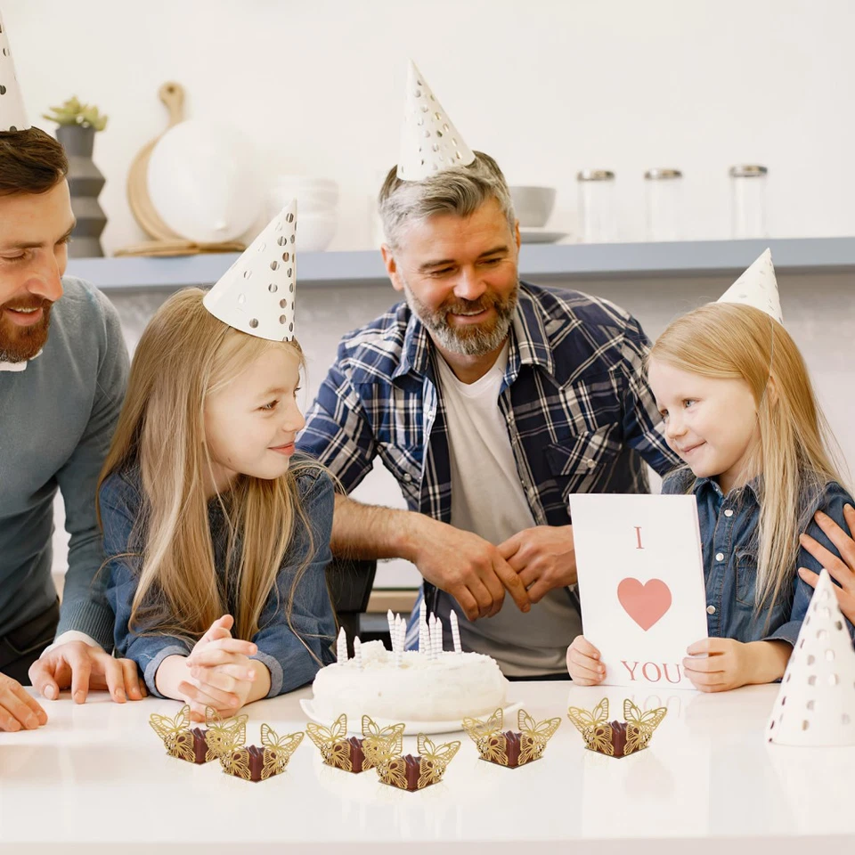  50 Pcs Single-use Muffin Wrappers Truffle Paper Cup Cake Liners Cupcake Wedding - Bild 4 von 4