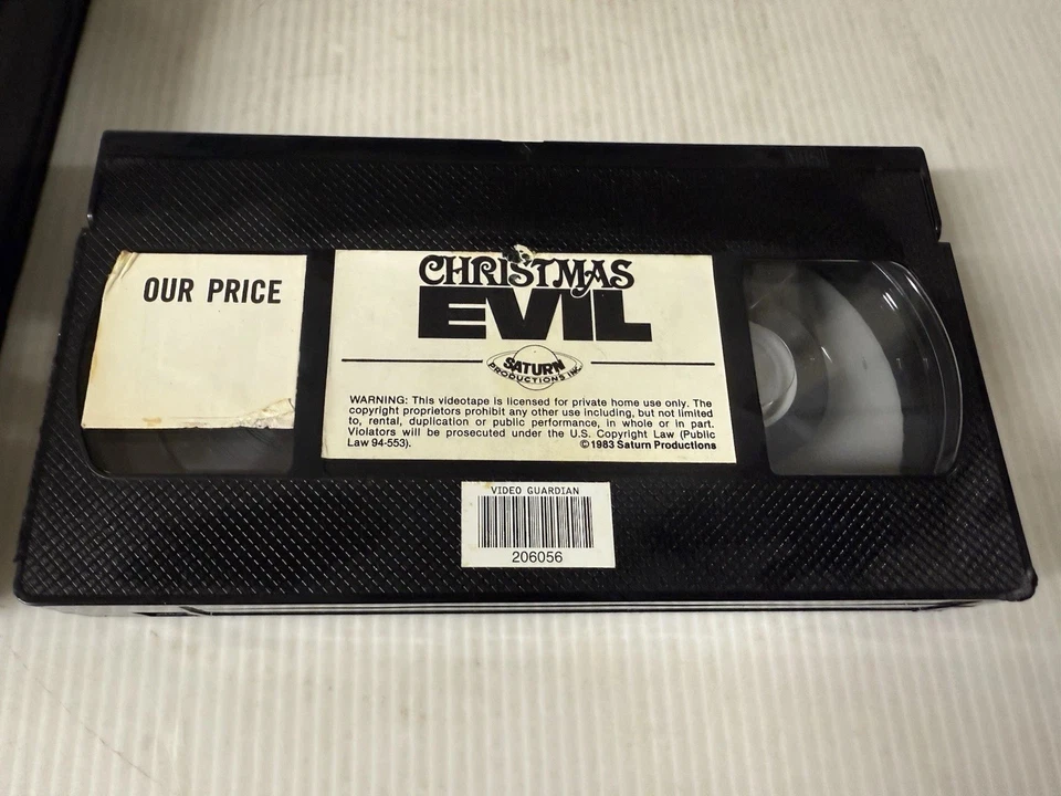 Christmas Evil VHS Rare Horror Saturn Video Holiday Horror - Image 3 of 4