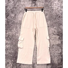 Free People Beach Pants XS Womens Cargo Cotton Knit Relaxed Fit