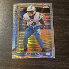 Topps Chrome 2025 Omarion Hampton Rookie Card #324 Los Angeles Chargers NFL