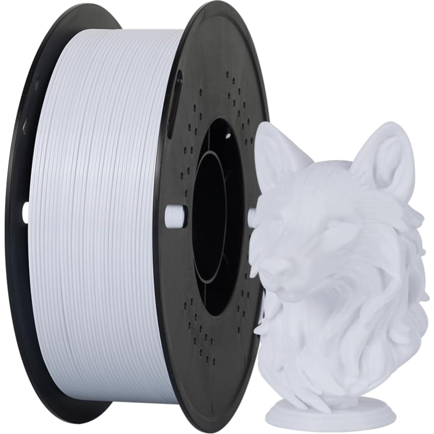 PETG Filament 1,75mm 1kg Weiß für 3D Drucker hohe Präzision 0,02mm