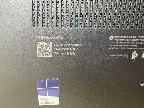Laptop HP 840 G3 EliteBook i5-6300U 8GB RAM 256GB SSD Windows 10 Pro 88% Batería - Imagen 21 de 21