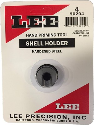 Lee 90204 Shellholder #4 Auto Prime Hand Priming Tool (17Rem/204 Ruger/223 Rem)