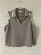Spanx Yes, Pleats! Sleeveless Golf Polo Top i...