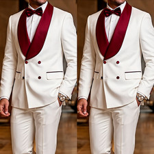 Prom Men Jacket Shawl Lapel Banquet Evening Formal Wedding Tuxedo Men Suits