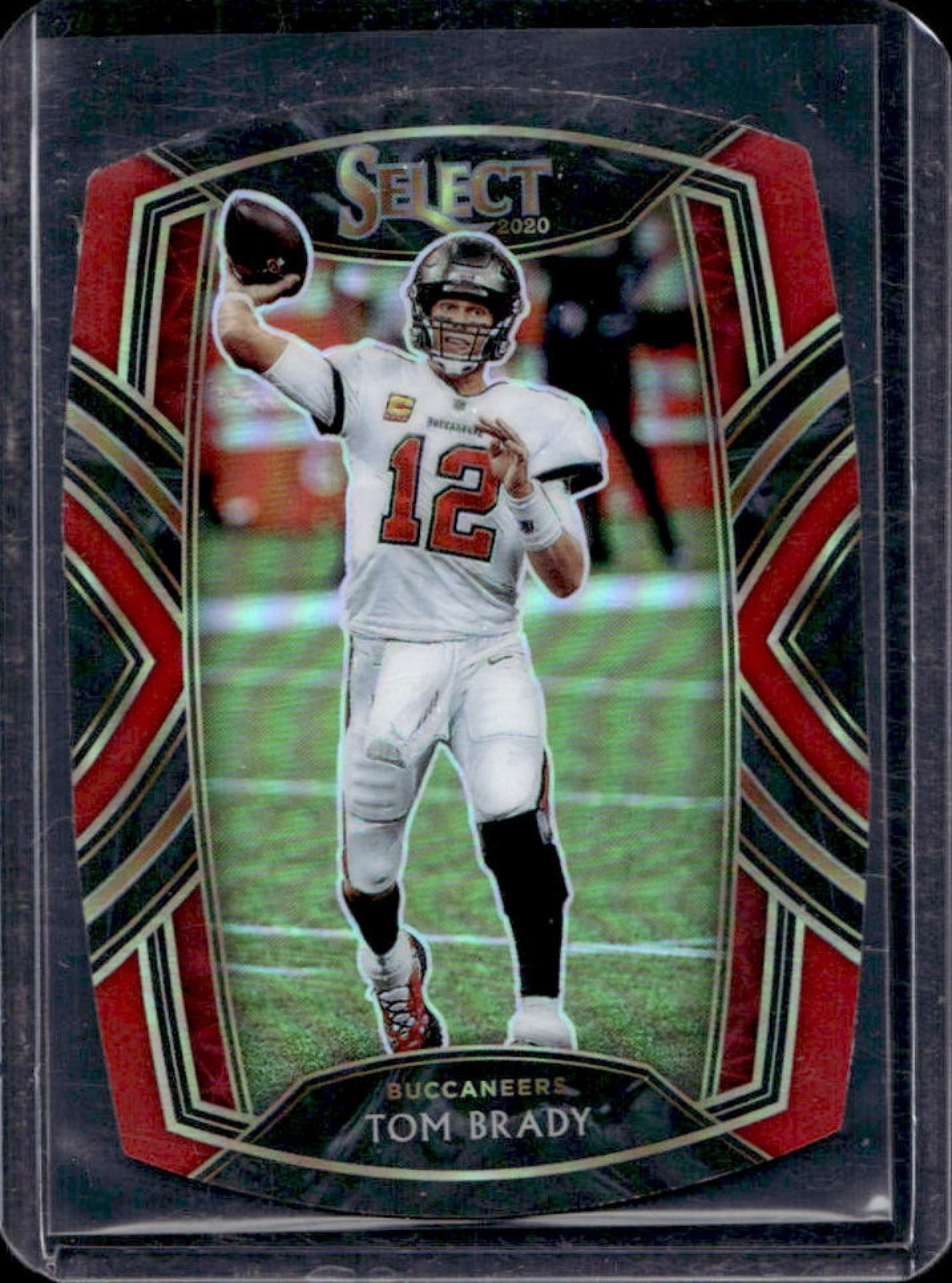 2020 Select Tom Brady Red Prizm Die Cut Club #201 Buccaneers