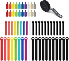 Wrap It Storage Cable Management Value Pack 40 Self Gripping Cable Ties 20
