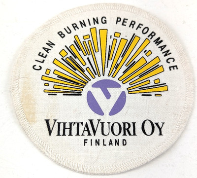 VihtaVuori Oy Finland Clean Performance Logo Patch Embroidered 4 Color 3.5 Round