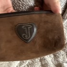 Juicy Couture Brown Zipper Makeup Bag, Zip Closure Cosmetic Bag Pouch — photo 4