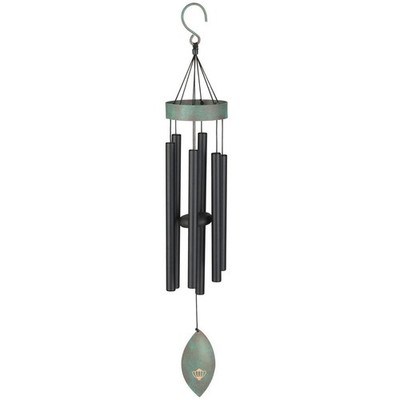 Regal Art & Gift Wind Chime Patina Breeze 32'' Black Major Hexatonic Scale NIB