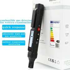 Gas Leak Detector Natural Gas LPG Tester Alarm Sensor LCD Audible Visual UK