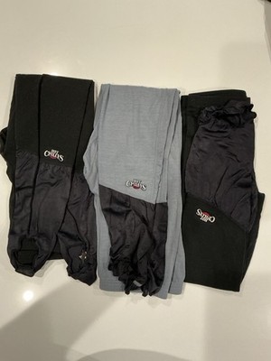 Hot Chillys Base Layer Bottoms Black & Gray 3 Pack Unisex Adults Thermal Pants