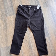 NWT Good American Good Legs Crop Size 22 Black Straight Leg Jeans High Rise
