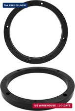 Car Speaker Spacer Ring Universal 6.5 in Black 2 Pcs for Car Audio