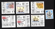 Croatia 1992 set of stamps Mi# 209-215 lot2 MH CV=7.6$