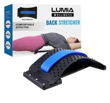 3-Level Adjustable Back Stretcher for Lower Back Pain Relief, Lumbar Back Cra...