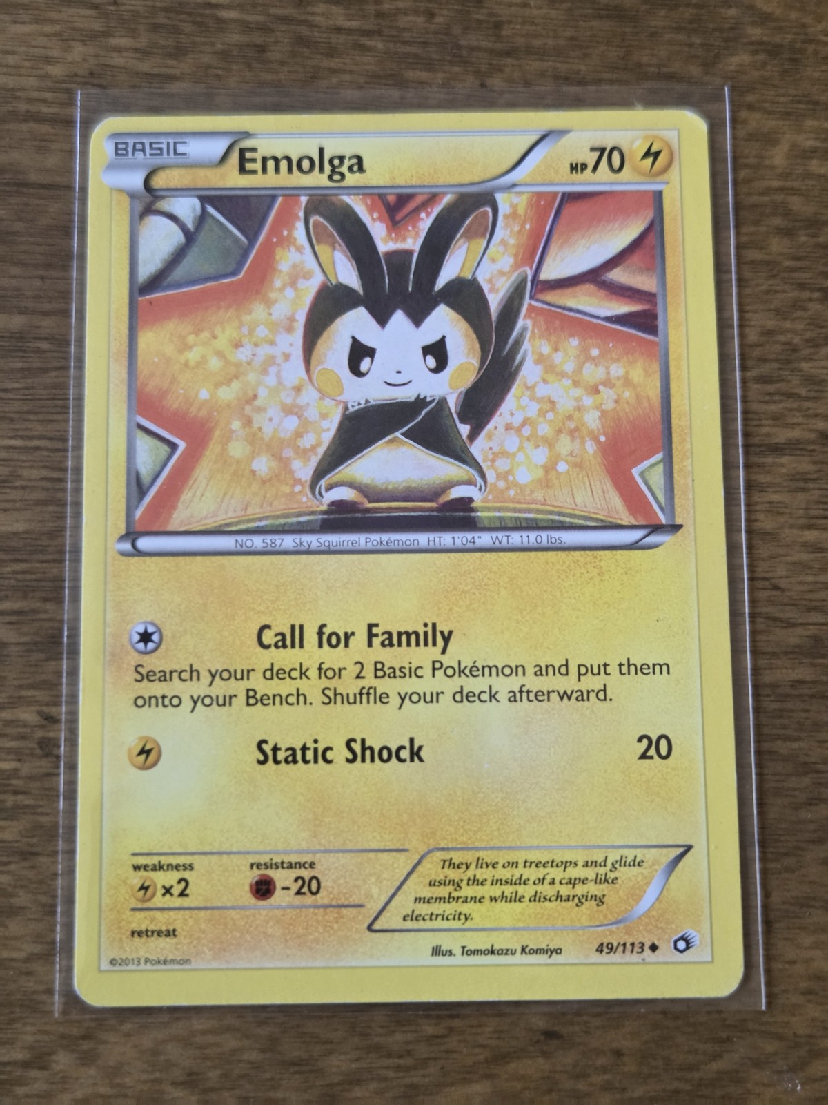 Pokemon Emolga - Normal Common - Legendary Treasures 49/113