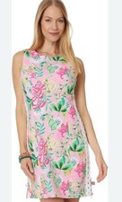 Lilly Pulitzer Mila Stretch Shift Dress Multi Via Amore Spritzer Lace Beach Sz 6