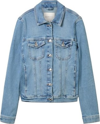 Tom Tailor Damen Jeans Jacke Blau Easy Jacket Baumwolle Denim Übergangsjacke