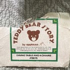 Applause Teddy Bear Story 1:12 Dining Table & 3 Chairs Wood Brown MPN 19075 — photo 3