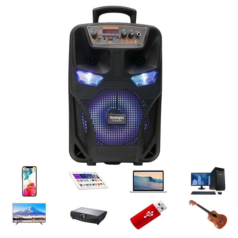 Wireless Bluetooth Speaker with FM Radio & Powerful Subwoofer Portable & Compact Design  